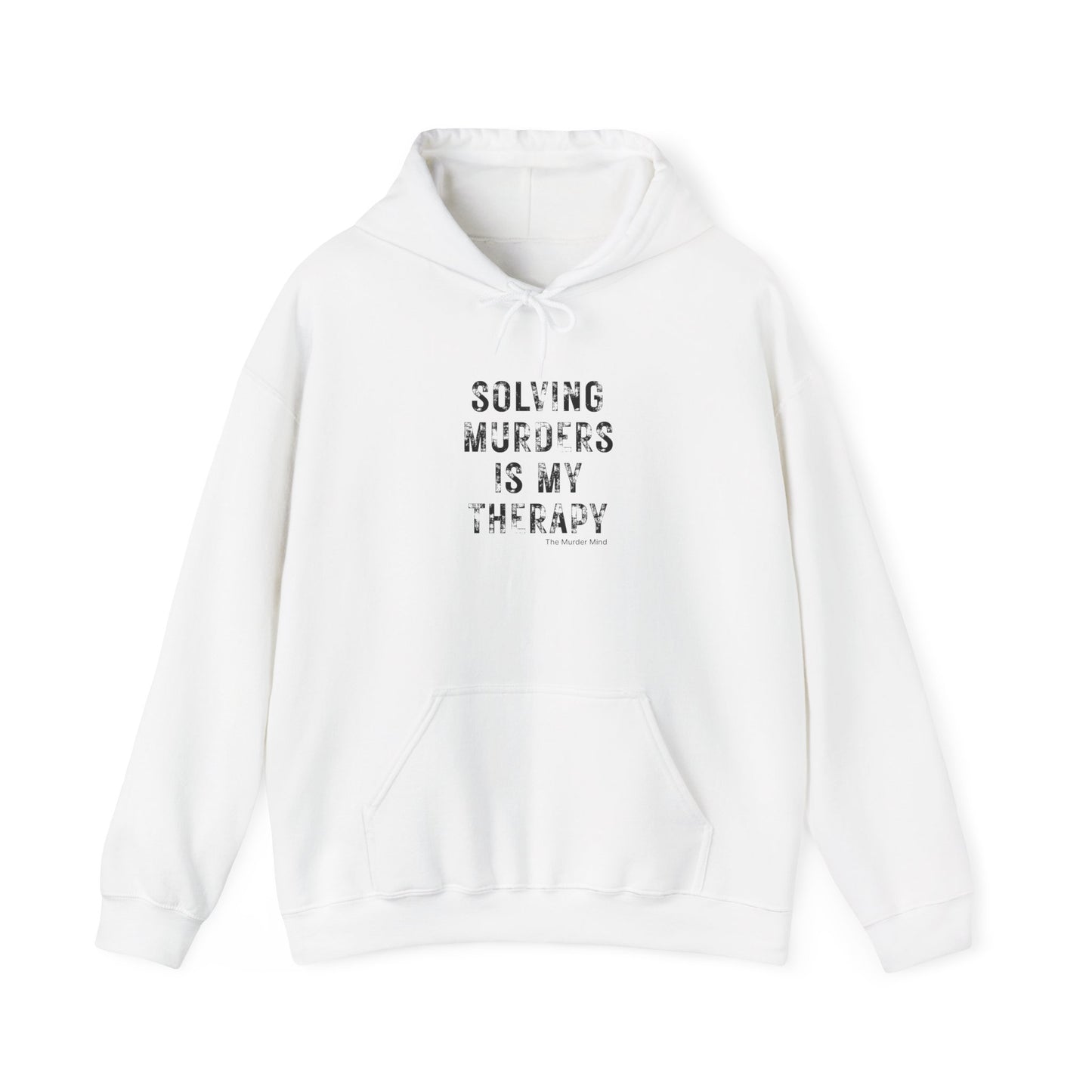 Solving Murders Is My Therapy Unisex Heavy Blend™ Hooded Sweatshirt