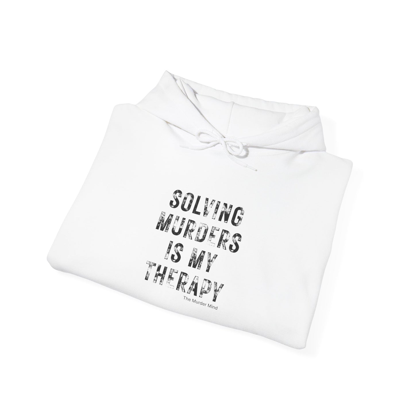 Solving Murders Is My Therapy Unisex Heavy Blend™ Hooded Sweatshirt