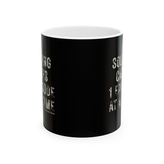 Solving Cases 1 Episode At A Time Black Ceramic Mug, (11oz, 15oz)