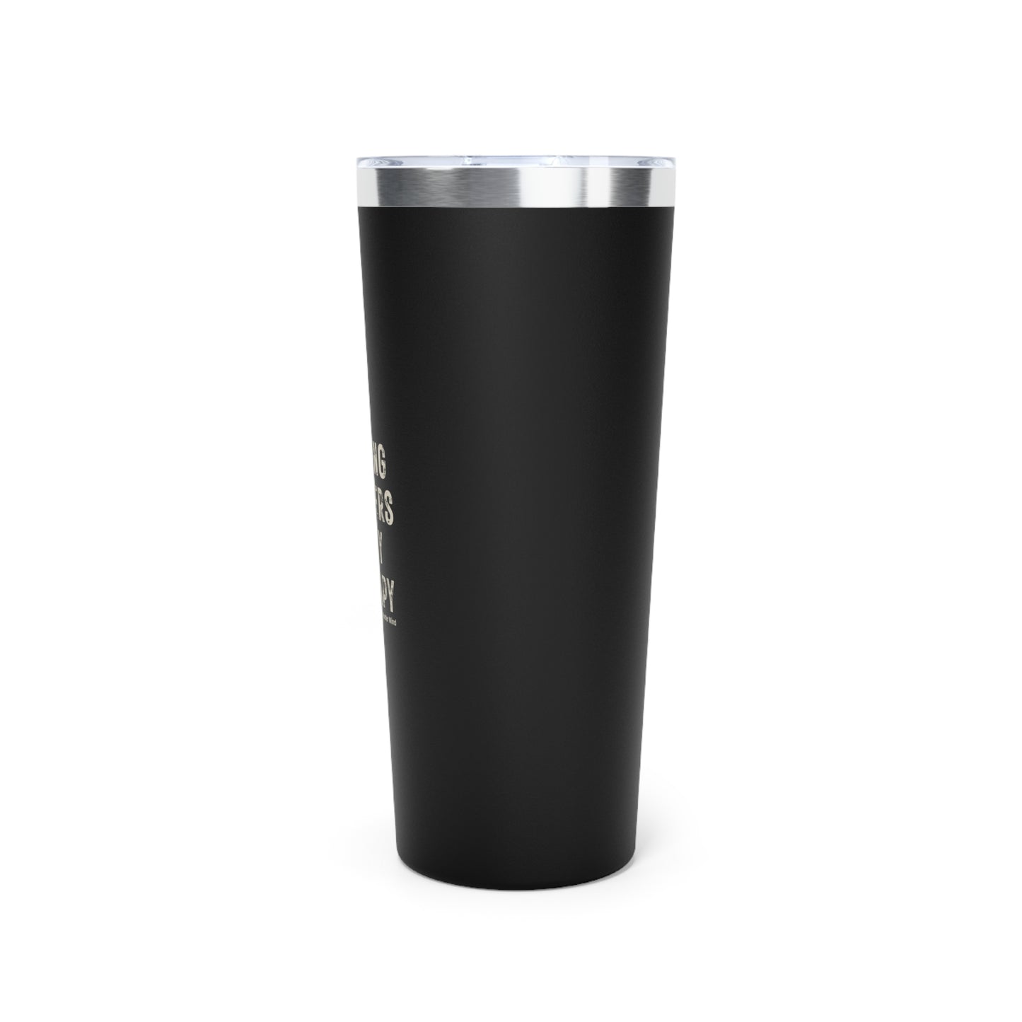 Solving Murders Is My Therapy Copper Vacuum Insulated Tumbler, 22oz