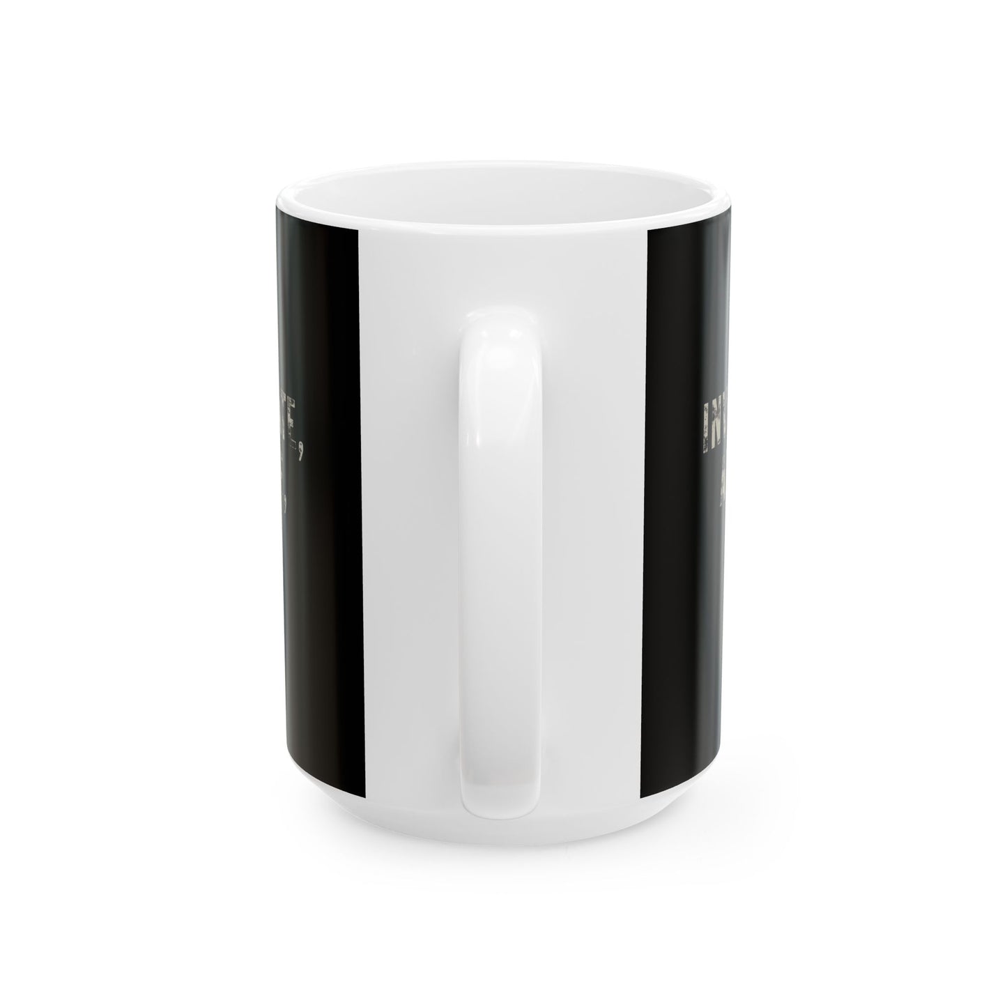 Investigate, Analyze, Solve Black Ceramic Mug, (11oz, 15oz)