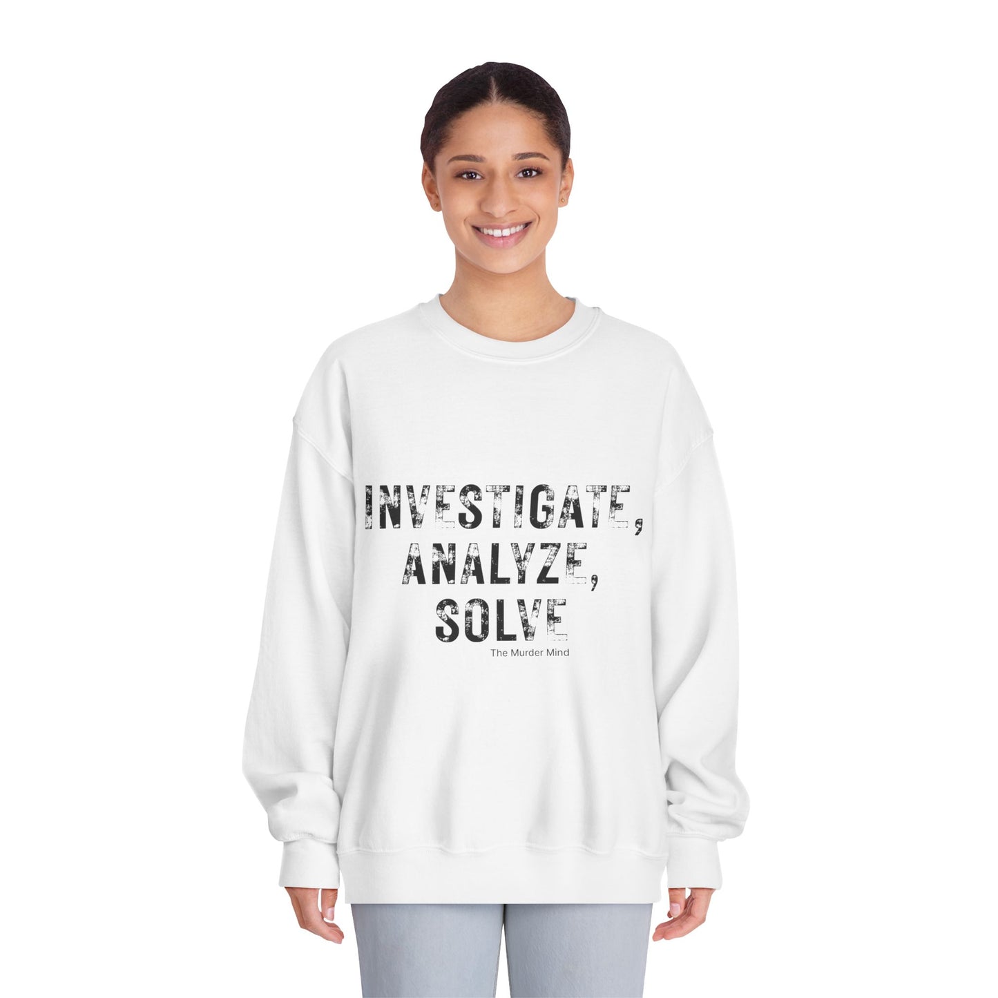 Investigate, Analyze, Solve Unisex DryBlend® Crewneck Sweatshirt