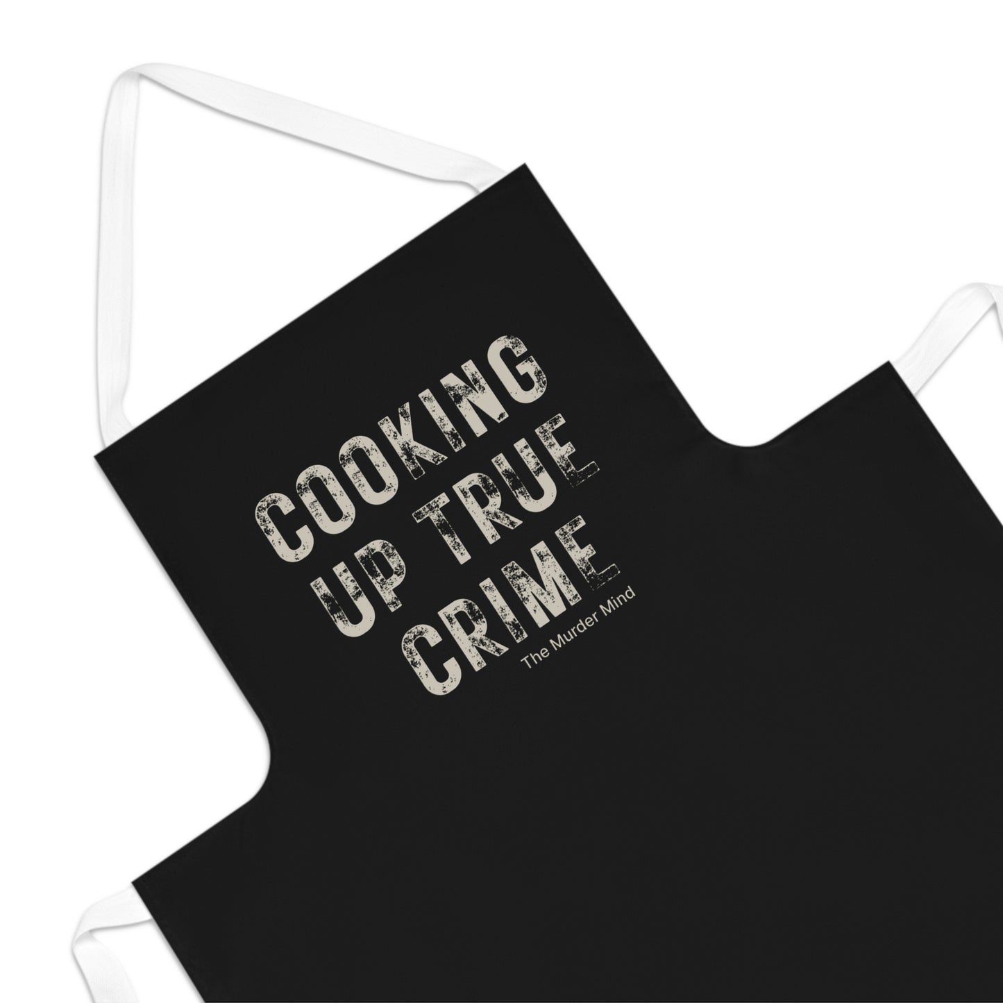 Cooking Up True Crime Black Apron (AOP)