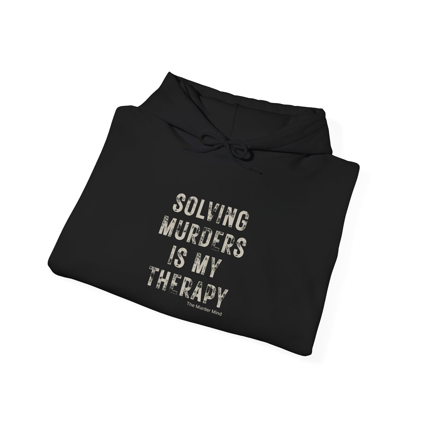Solving Murders Is My Therapy Unisex Heavy Blend™ Hooded Sweatshirt