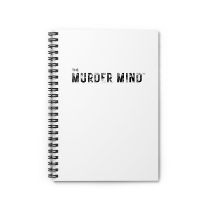 The Murder Mind White Spiral Notebook - Ruled Line