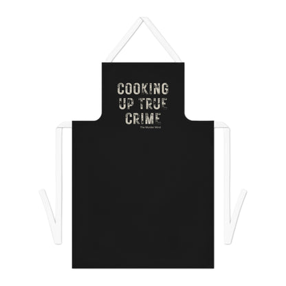 Cooking Up True Crime Black Apron (AOP)