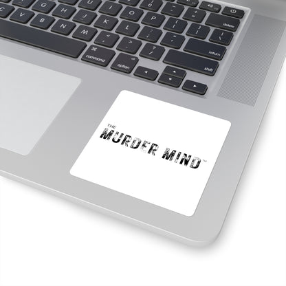 The Murder Mind White Square Stickers