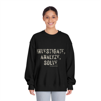 Investigate, Analyze, Solve Unisex DryBlend® Crewneck Sweatshirt