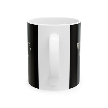 Investigate, Analyze, Solve Black Ceramic Mug, (11oz, 15oz)