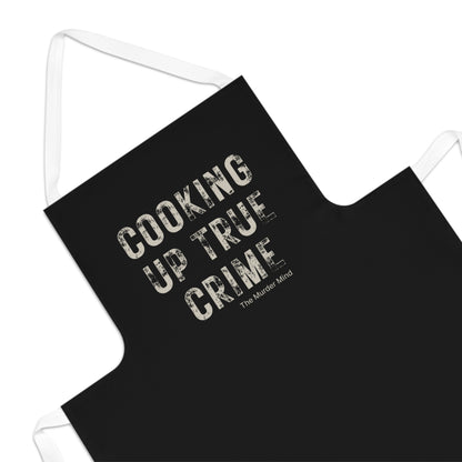 Cooking Up True Crime Black Apron (AOP)