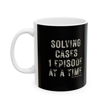 Solving Cases 1 Episode At A Time Black Ceramic Mug, (11oz, 15oz)