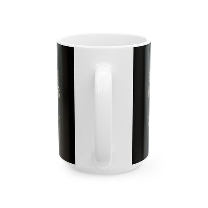 Solving Murders Is My Therapy Black Ceramic Mug, (11oz, 15oz)