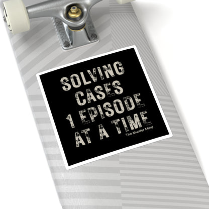 Solving Cases 1 Episode At A Time Black Square Stickers